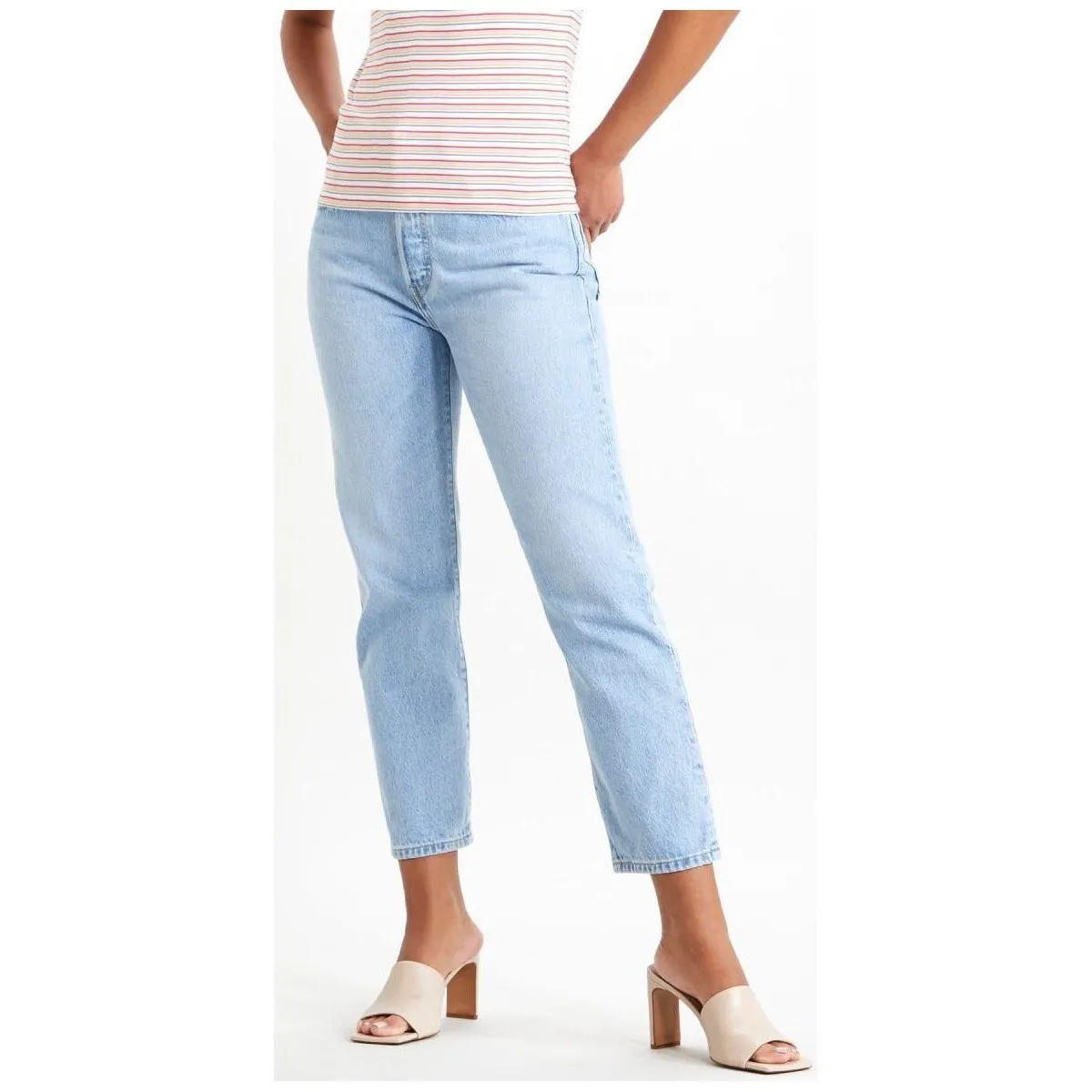 36200 0124 L.26 - 501 CROPLUXOR-DENIM LIGHT BLU