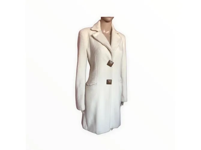 Autre Marque CLASS CAVALLI Abrigos T.fr 38 Lana Crudo 