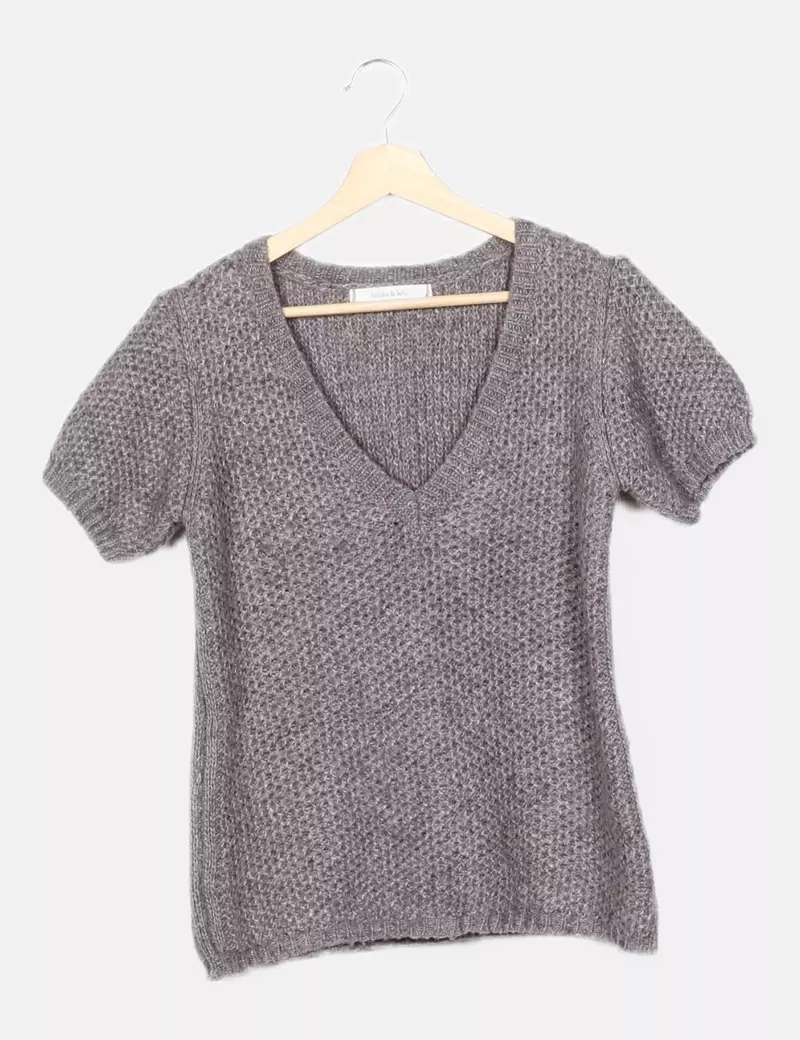 Bimba&Lola Camiseta gris punto