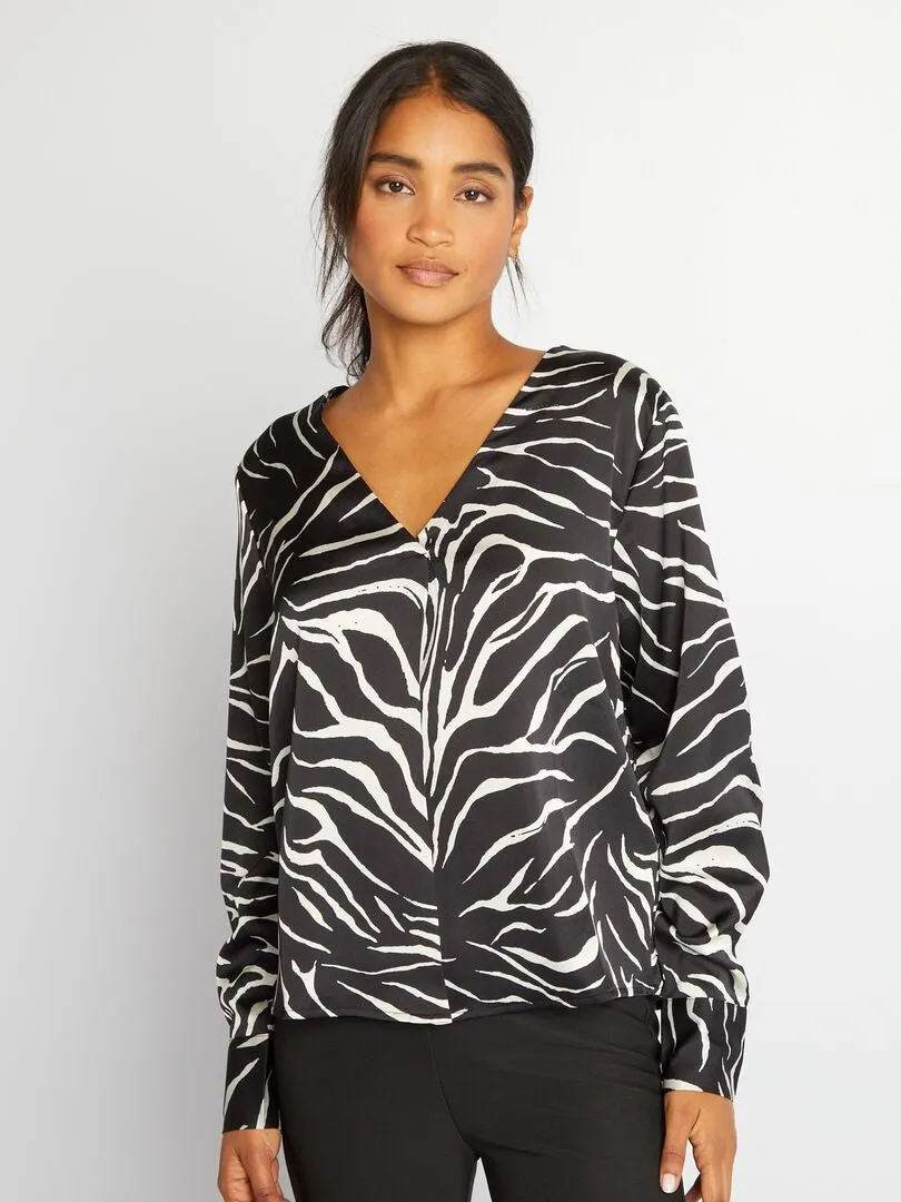 Blusa 'JDY' con estampado - cebra