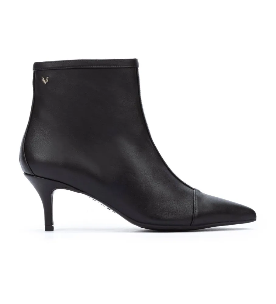 Botines de piel Fontaine negro -Altura 6,5cm-