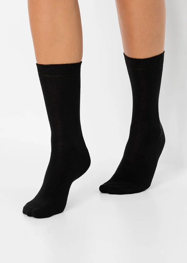 Calcetines con algodón orgánico (20 unidades) Negro