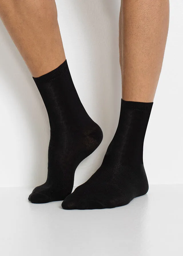 Calcetines con algodón orgánico (20 unidades) Negro