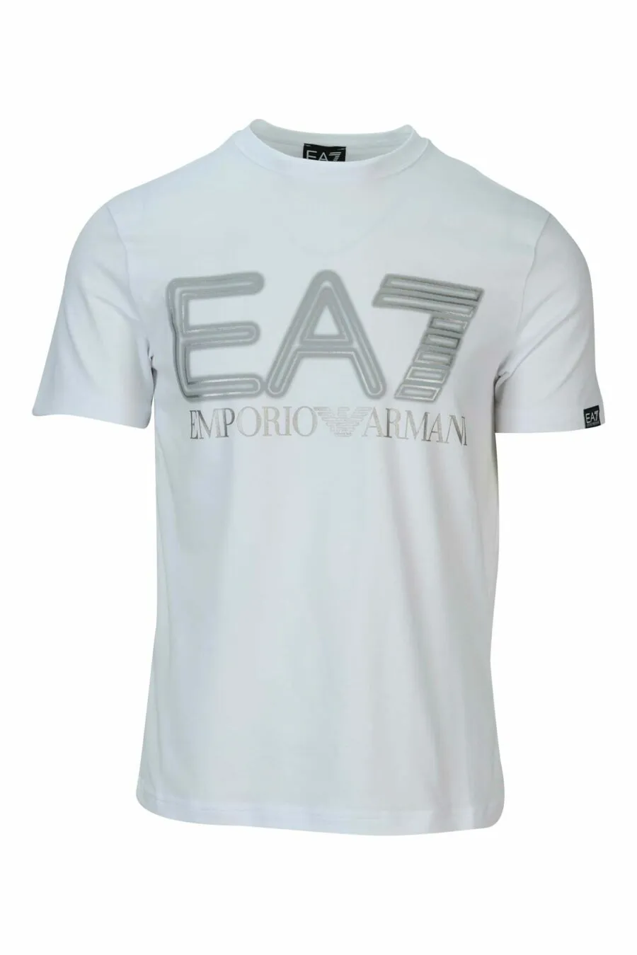 Camiseta blanca con maxilogo 