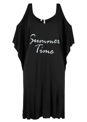 Camisola de playa Summer Time Negro