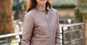 Chaqueta Montreux taupe Poliéster Acolchado interior Talla S / Francia M