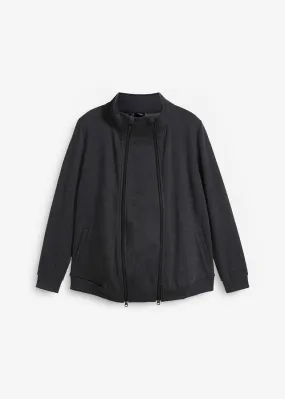 Chaqueta tipo sudadera premamá Negro jaspeado