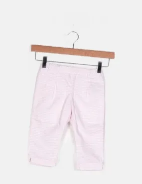 Chicco Pantalón blanco rayas