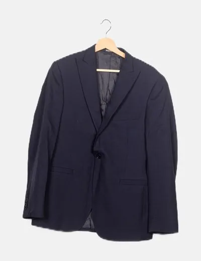 El Corte Inglés Blazer azul marino rayas