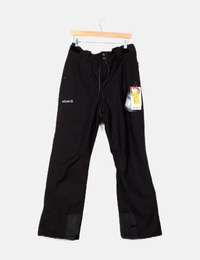 Etirel Pantalón negro acolchado deportivo