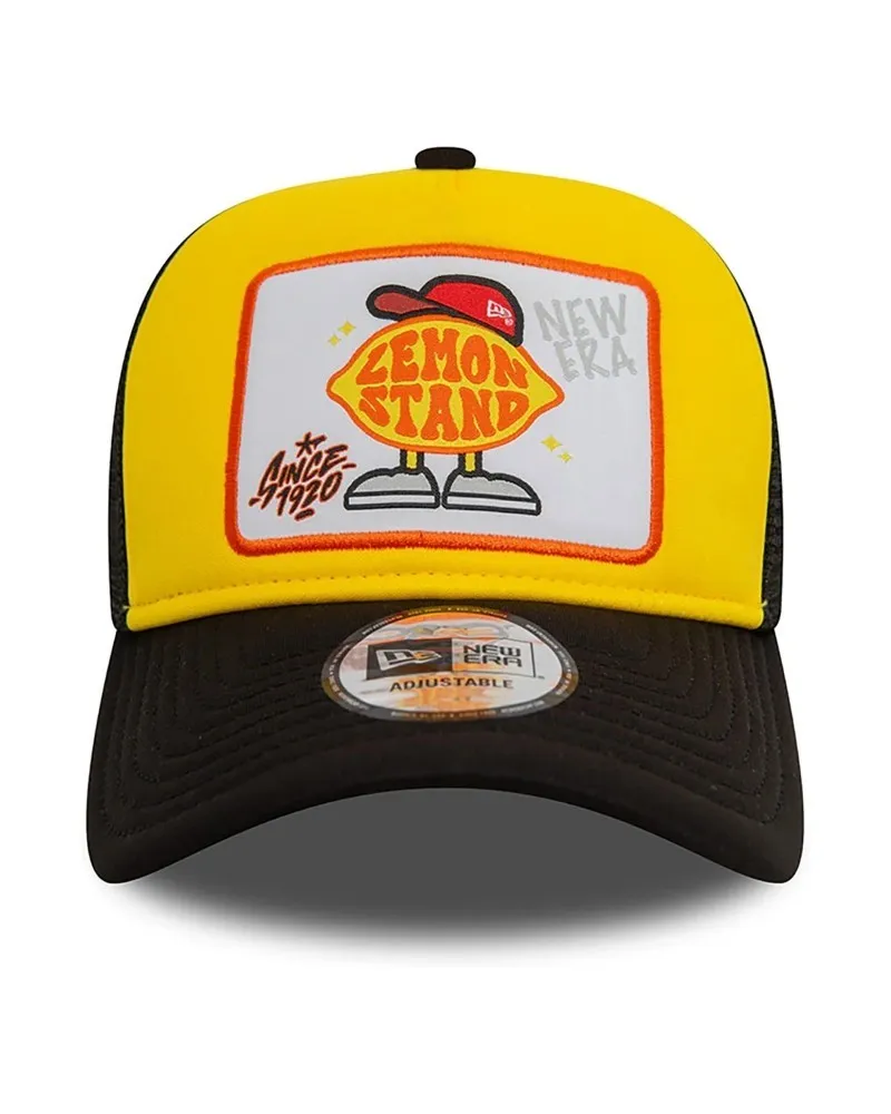Gorra new era negra ne patch trucker