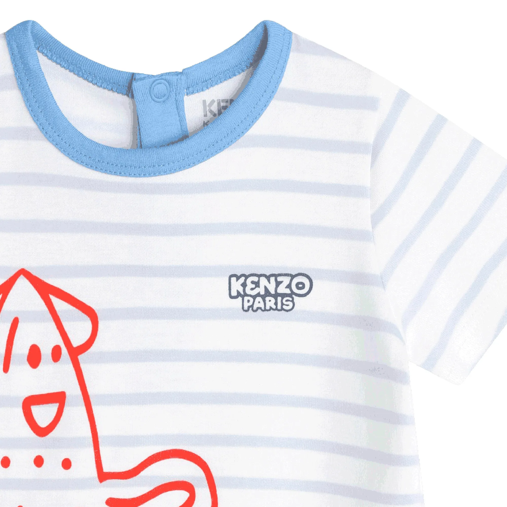 KENZO KIDS Mono corto de rayas