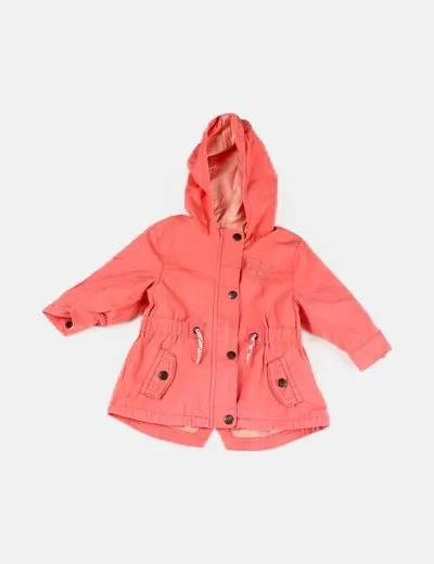 Kiabi Parka coral capucha