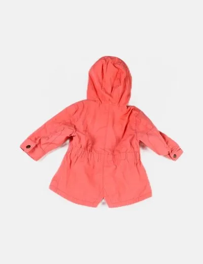 Kiabi Parka coral capucha