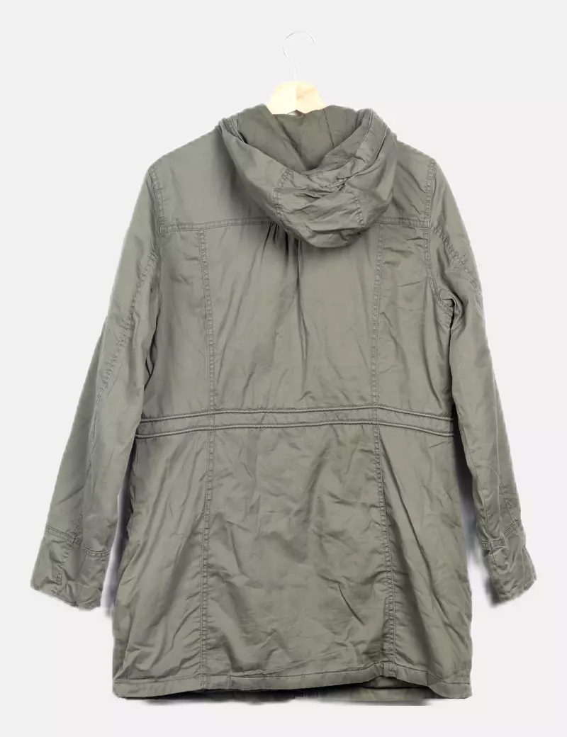 Kiabi Parka verde capucha