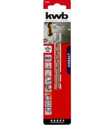 KWB Acc. Broca cobalto HSS-CO 5,5mm Blister