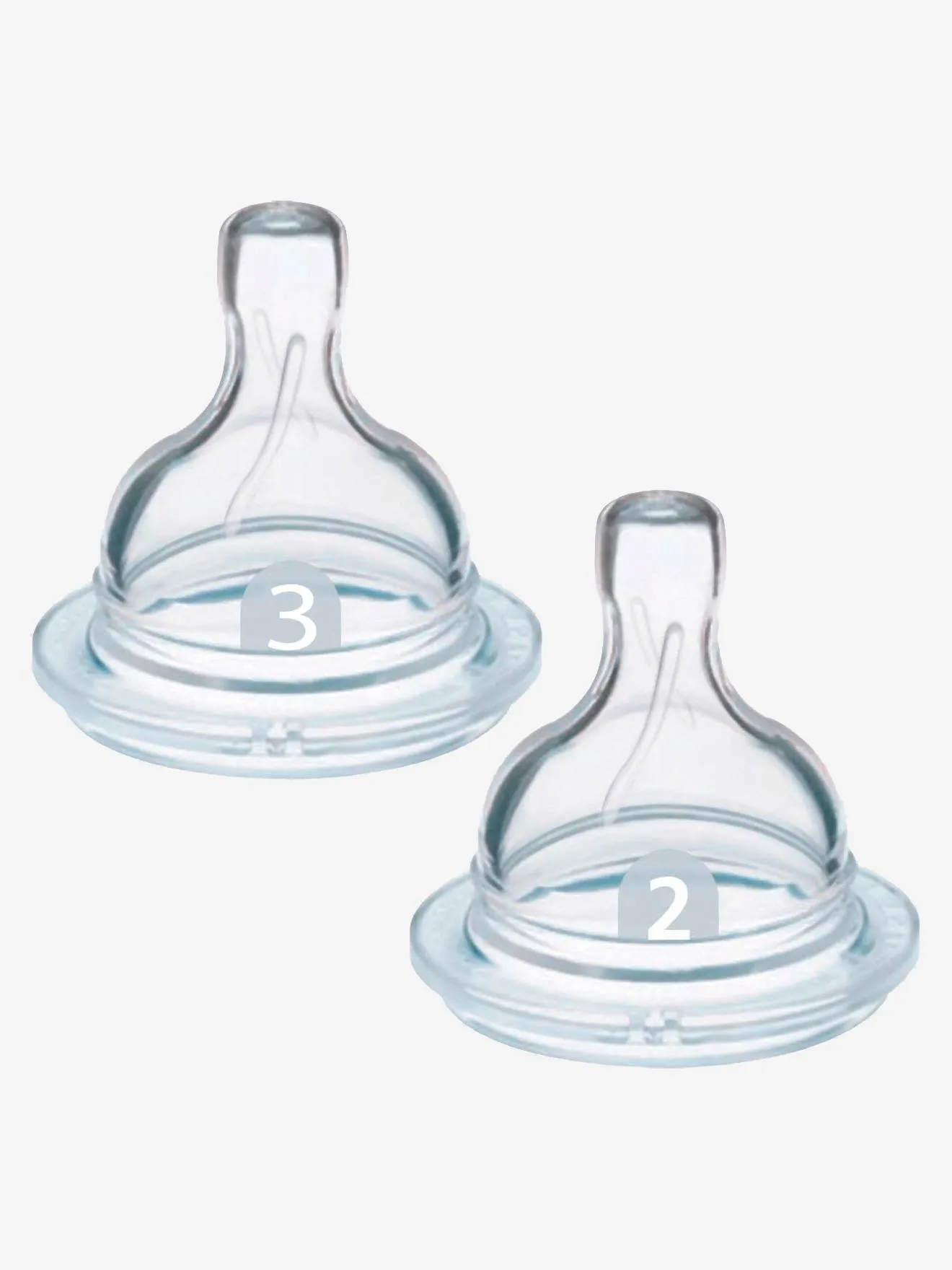 Lote de 2 tetinas Philips AVENT para biberón de cuello ancho