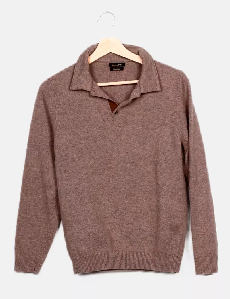 Massimo Dutti Jersey gris punto