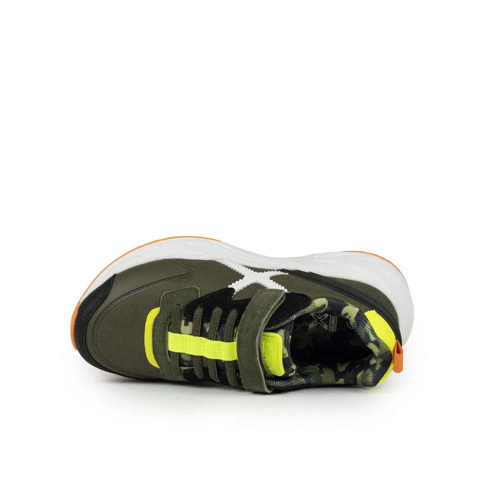 Munich Zapatillas niño Munich velcro Mini track 8890 100 kaki