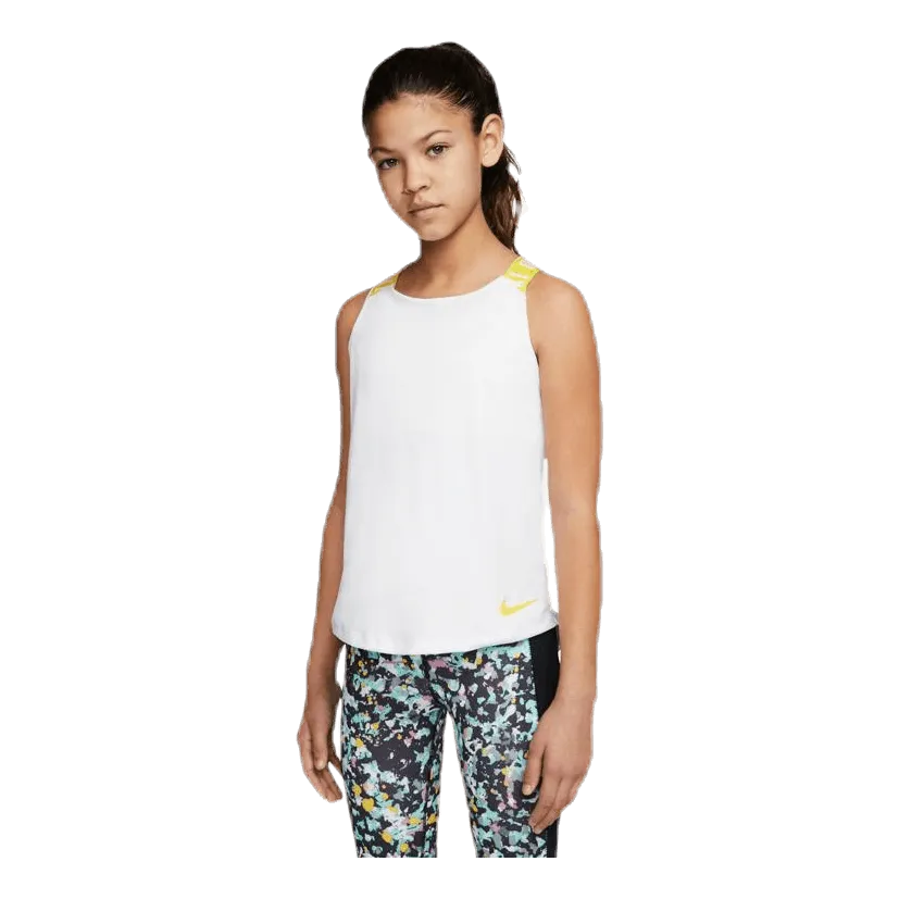 Nike Dri-FIT Tank Junior White/Yellow