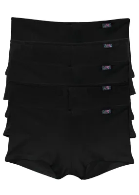 Pack de 5 culottes Negro