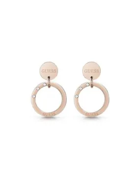 pendientes guessenternal circles aros rose