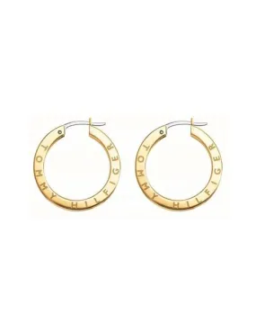 pendientes tommy hilfiger thin earrings gold