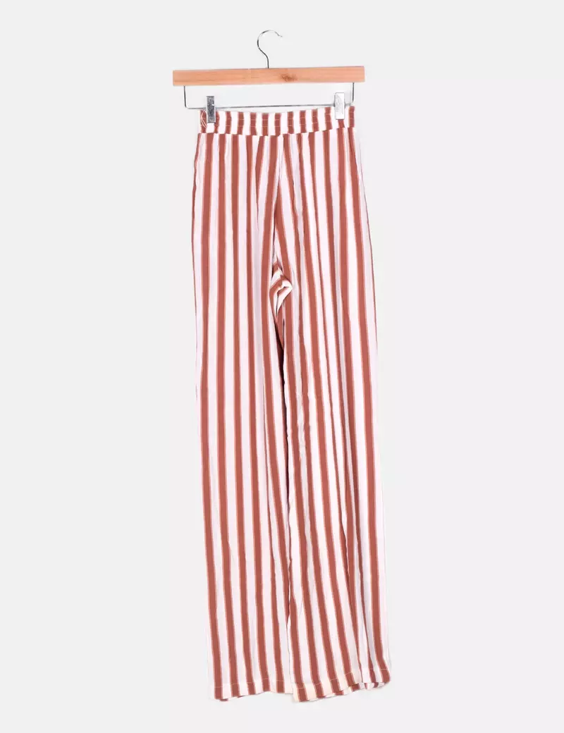 Primark Pantalón fluido rayas bicolor