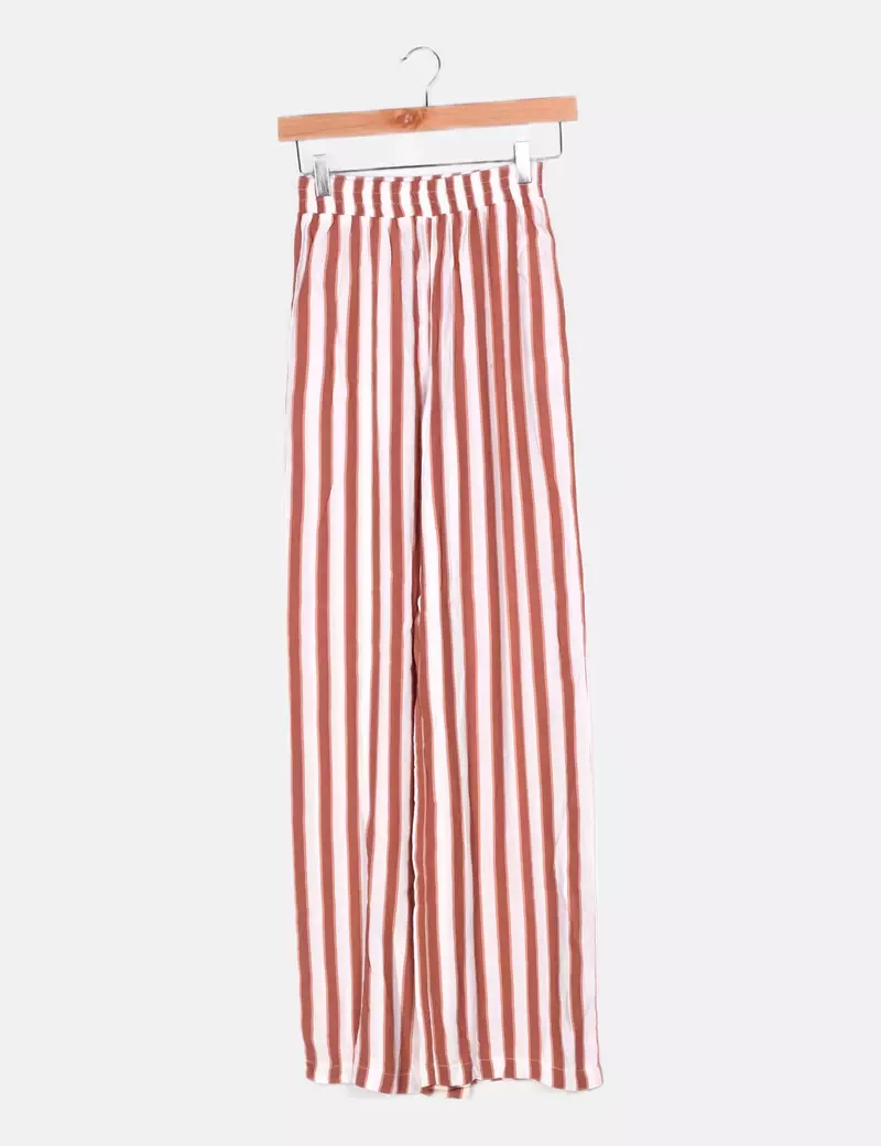 Primark Pantalón fluido rayas bicolor