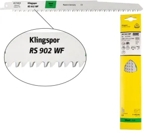 RS 902 WF Special Hoja de sierra sable CV, afilado en cruz, cónico para Madera contrachapada,  Paneles multiplex,  Blockboards, 