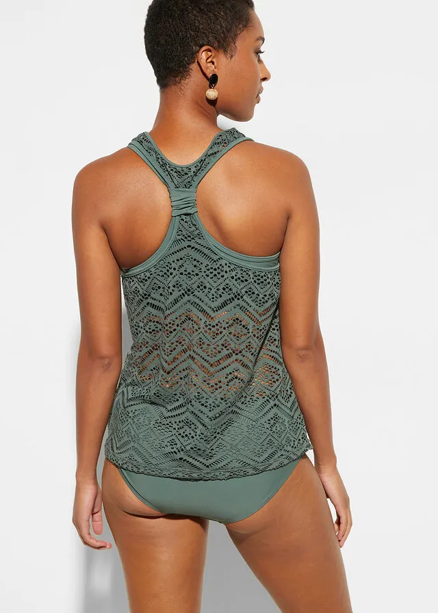 Tankini (juego de 2 piezas) Verde oliva