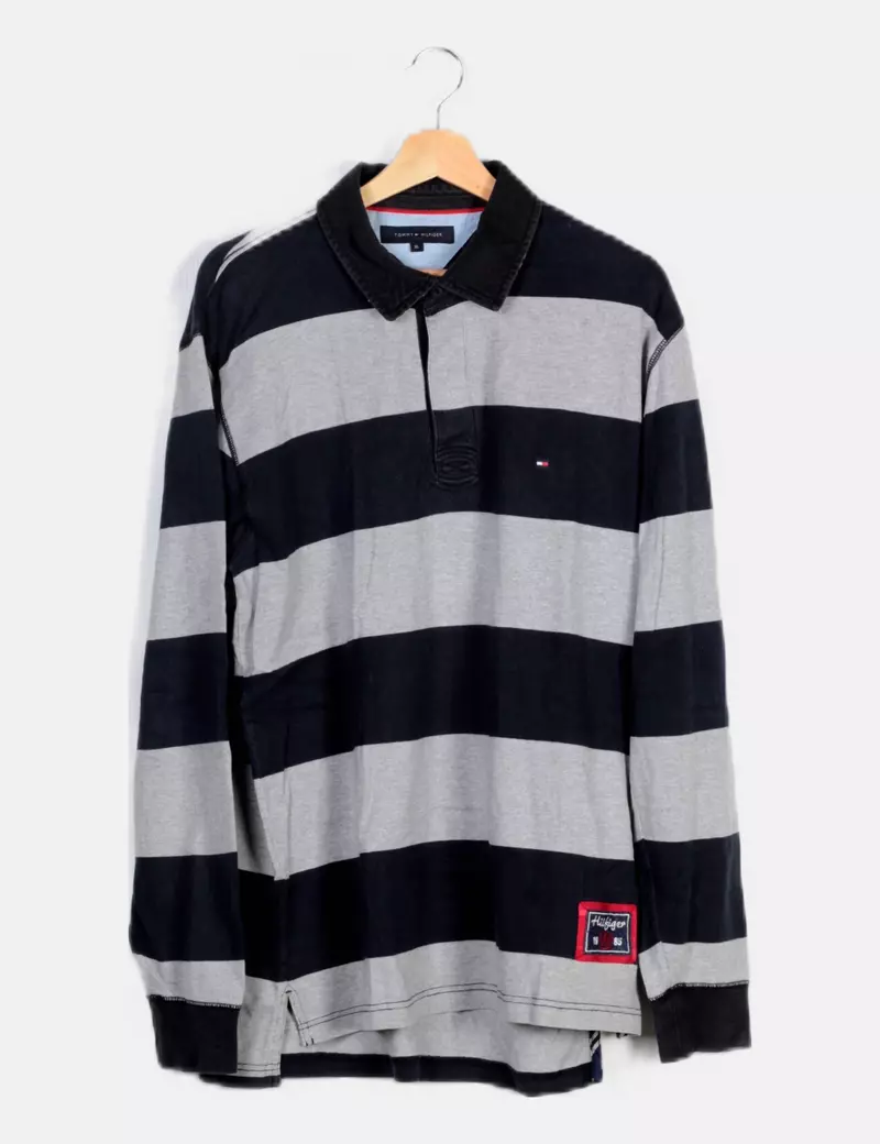 Tommy Hilfiger Camiseta azul estampado rayas