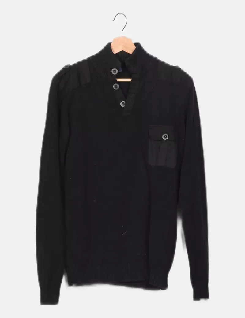 Urban & co Jersey negro punto