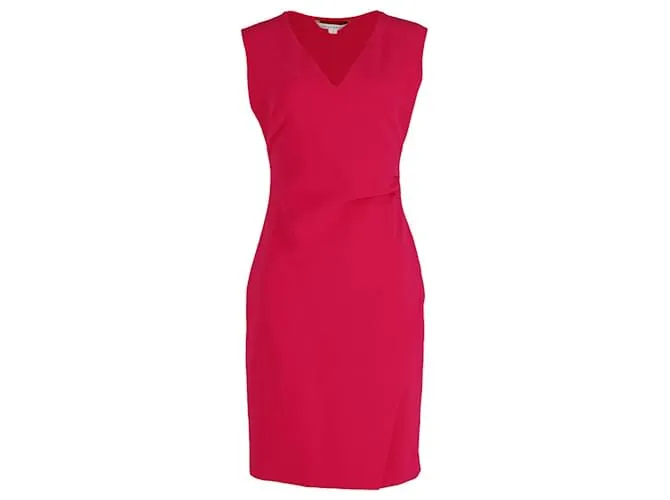 Vestido tubo Megan de Diane Von Furstenberg en poliéster rosa fucsia 