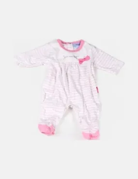 Yaïsi Baby Pijama blanco rayas