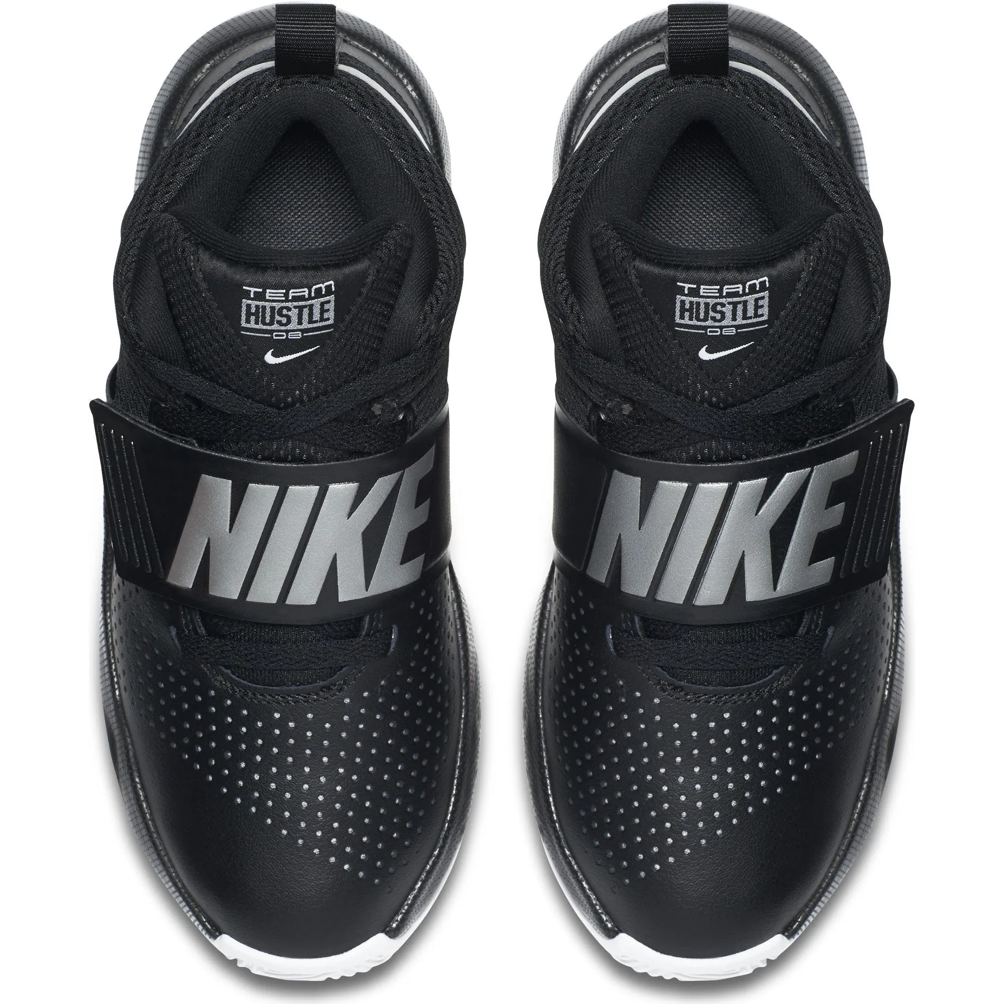 Zapatillas Básquetbol Niño Nike Team Hustle D8 Negra