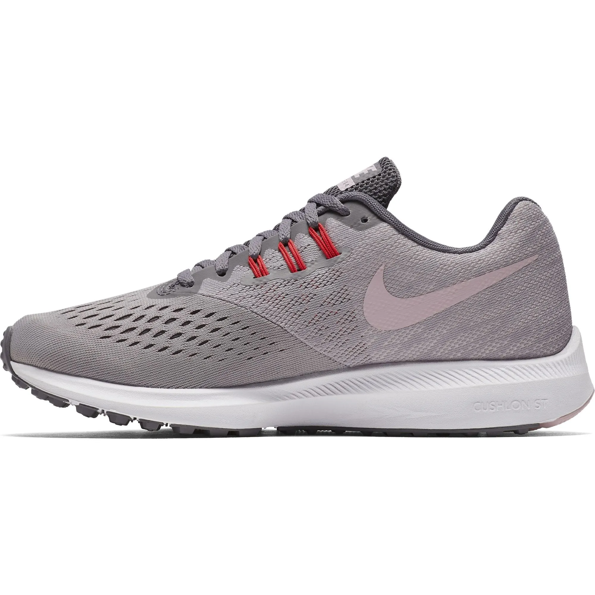 Zapatillas Running Mujer Nike Air Zoom Winflo 4 Gris/Rosada