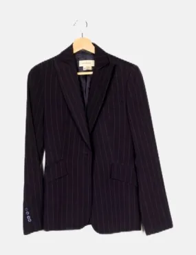 Zara Blazer azul marino rayas